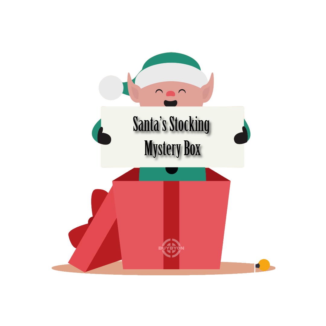 Santa’s Stocking Mystery Box filled with festive candies, chocolates, and holiday surprises for a magical Christmas experience.