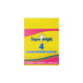 Super Bright Large Sponge Cloths 4 Pack