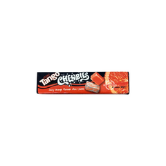 Tango Orange Chewbies - 30g pack featuring vibrant orange packaging with Tango branding and colourful chews inside.