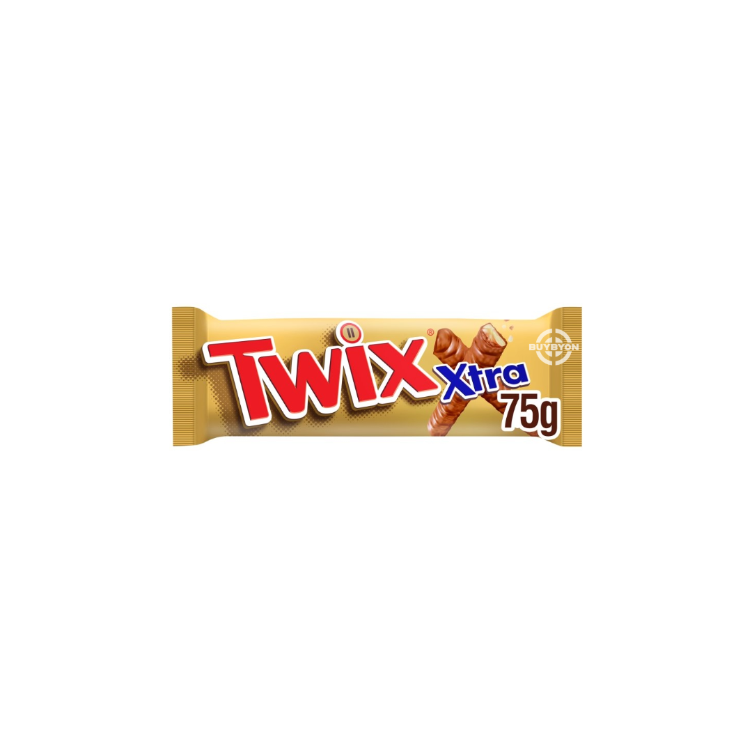 Twix Xtra Milk Chocolate Biscuit Twin Bars - 75g