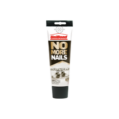 UniBond No More Nails Invisible Adhesive Tube - 184g, designed for clear, strong bonding with an invisible finish.