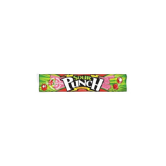 A pack of Sour Punch Watermelon - 56g featuring vibrant packaging with watermelon-flavoured sour straws inside, highlighting the tangy and sweet appeal of this chewy treat.