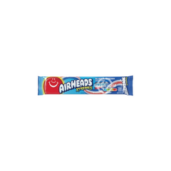 Airheads Xtremes Sweetly Sour Belts Blue Raspberry - 57g showing vibrant blue raspberry sour belts in a resealable pack, offering a tangy and sweet candy experience.