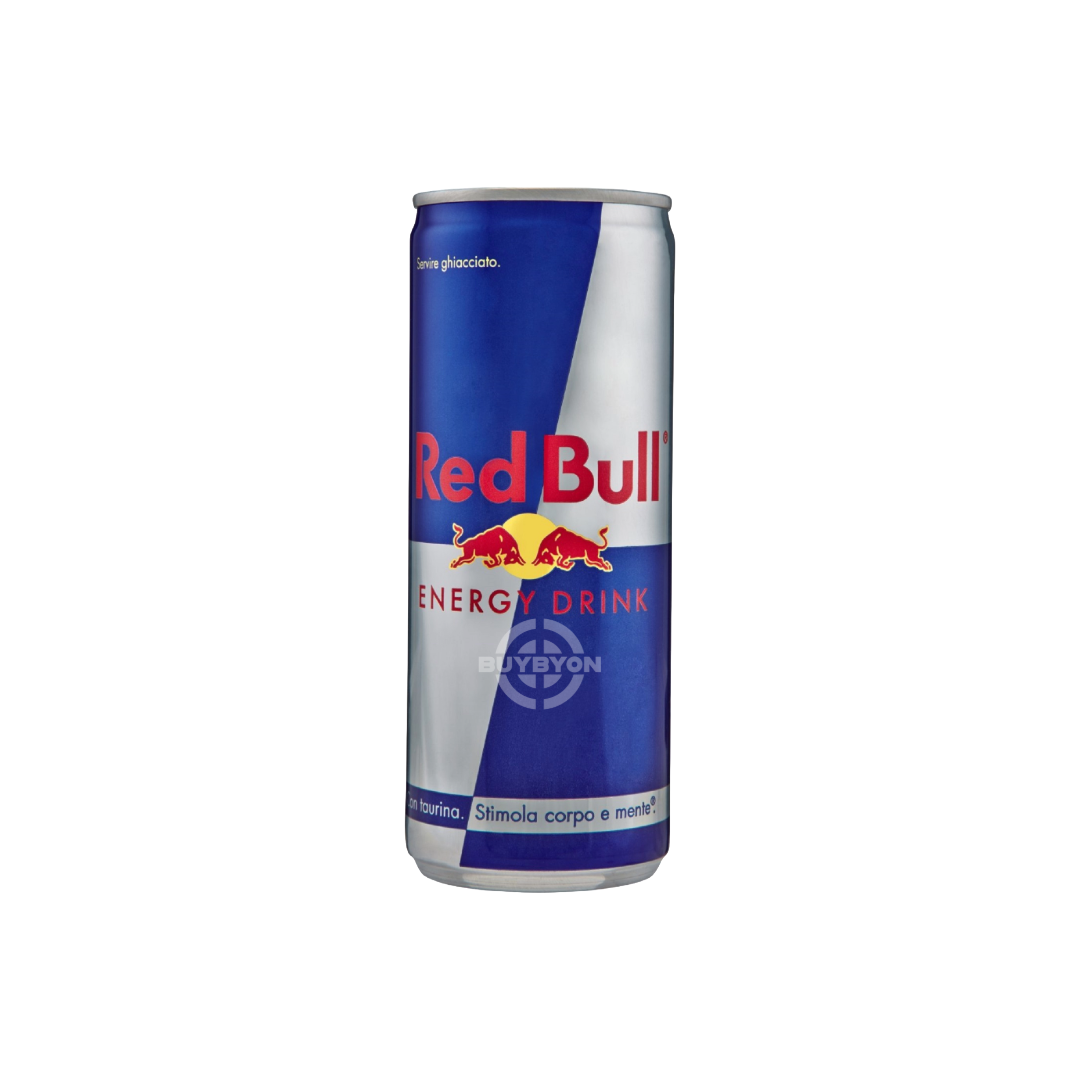 Red Bull Energy Drink - 473ml can, featuring the iconic blue and silver design, known for providing a high-energy boost with caffeine, taurine, and B vitamins.