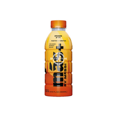 MAS+ Hydration By Lionel Messi Orange D'or 500ml bottle featuring sleek design and vibrant orange label, endorsed by Lionel Messi for optimal hydration.