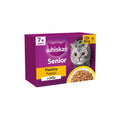Whiskas Senior 7+ Poultry Feasts Wet Cat Food in Jelly 12 x 85g Pouches